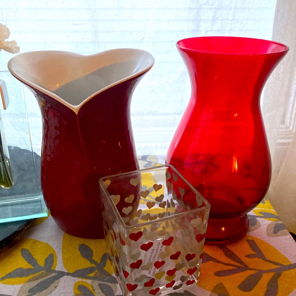 Valentine’s Day vases!